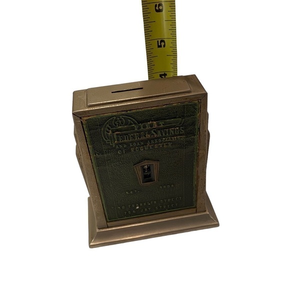 Vintage First Federal Savings Toy Coin Book Piggy Bank of Rochester USA TOY - Picture 13 of 14